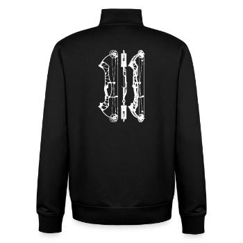 HoytConceptFX_PlansW - Sweat zippé unisexe en coton bio Stanley/Stella - noir - Dos - AI Model Male 185 light (185cm)