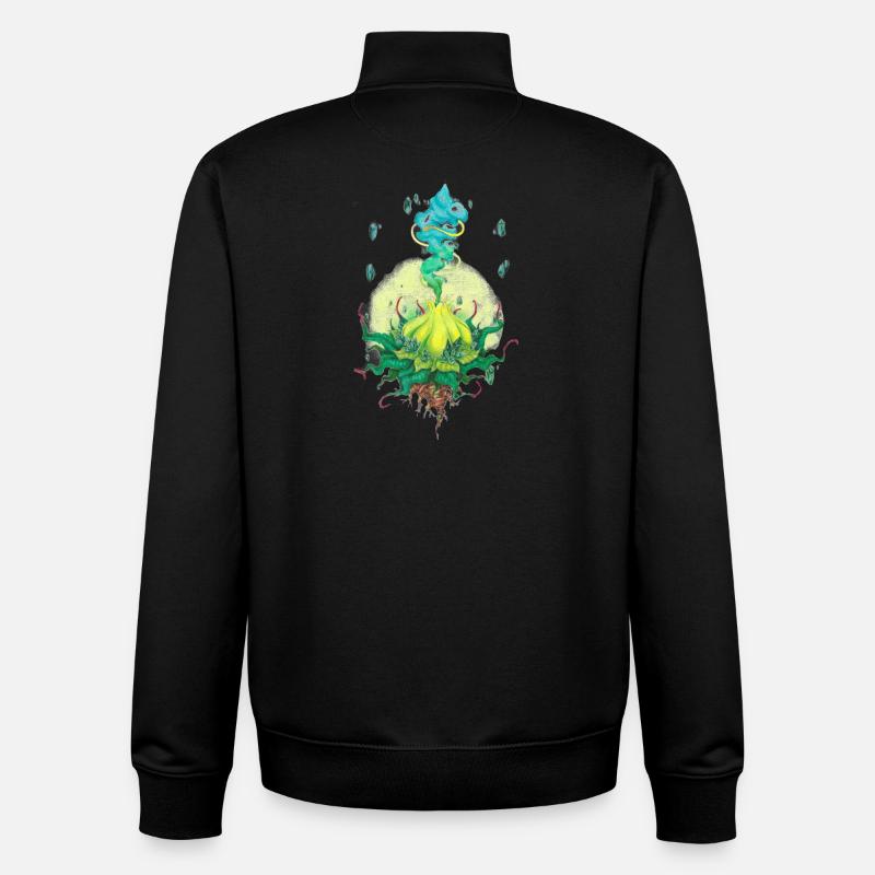 06. Âme du guérisseur - Sweat zippé unisexe en coton bio Stanley/Stella - noir