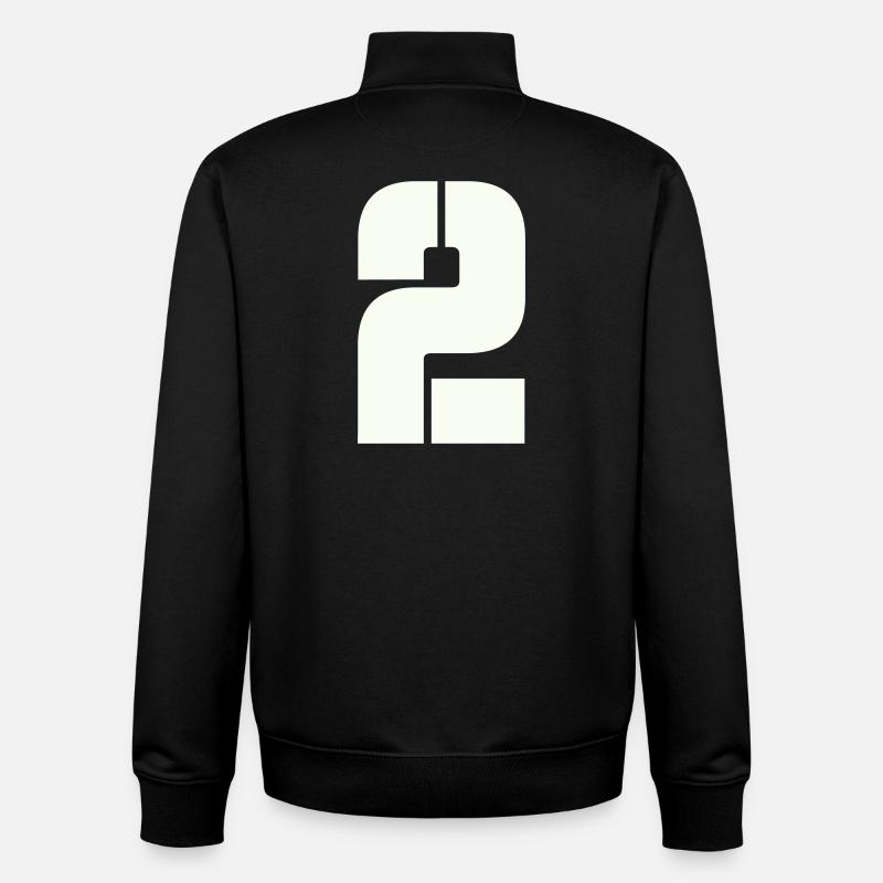 2 - Unisex Organic Zip Sweatshirt by Stanley/Stella - black