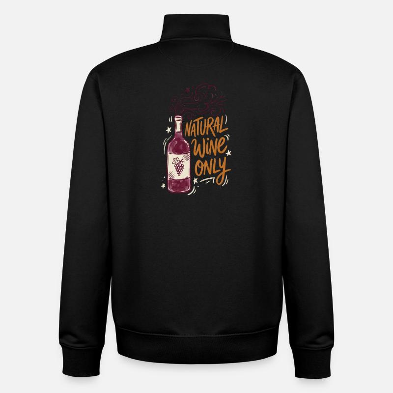 Natural Wine Only - Unisex Organic Zip Sweatshirt von Stanley/Stella - Schwarz