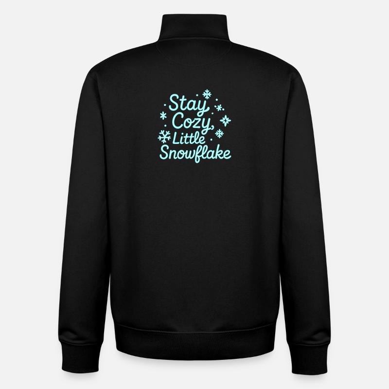Reste Confortable Néon Script - Sweat zippé unisexe en coton bio Stanley/Stella - noir