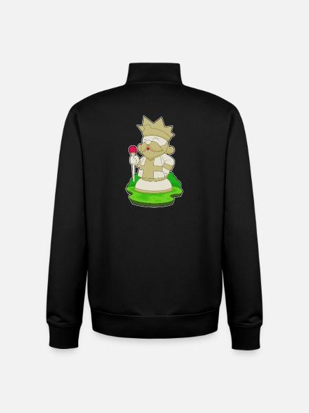 pièce d’échecs roi échecs - Sweat zippé unisexe en coton bio Stanley/Stella - noir