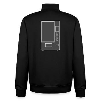 Snack Vending Machine Vending Machine Vending Machine - Unisex Organic Zip Sweatshirt by Stanley/Stella - black - Back - AI Model Male 185 light (185cm)