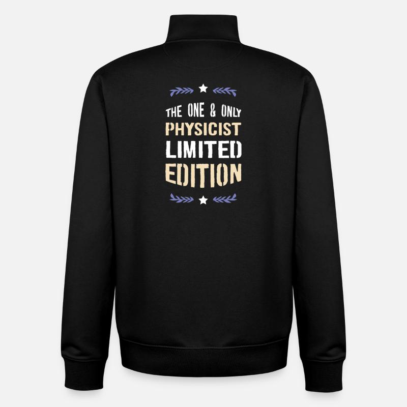 Seule édition limitée Physicien - Sweat zippé unisexe en coton bio Stanley/Stella - noir