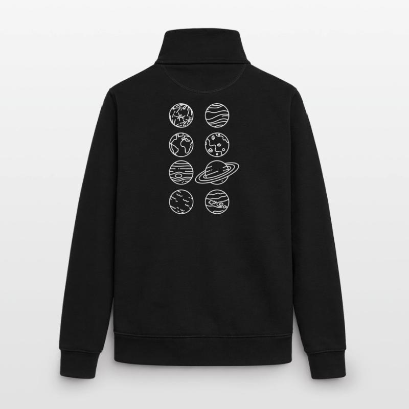 Solar System Planets – Solar System Space Unisex Organic Zip Sweatshirt by Stanley/Stella