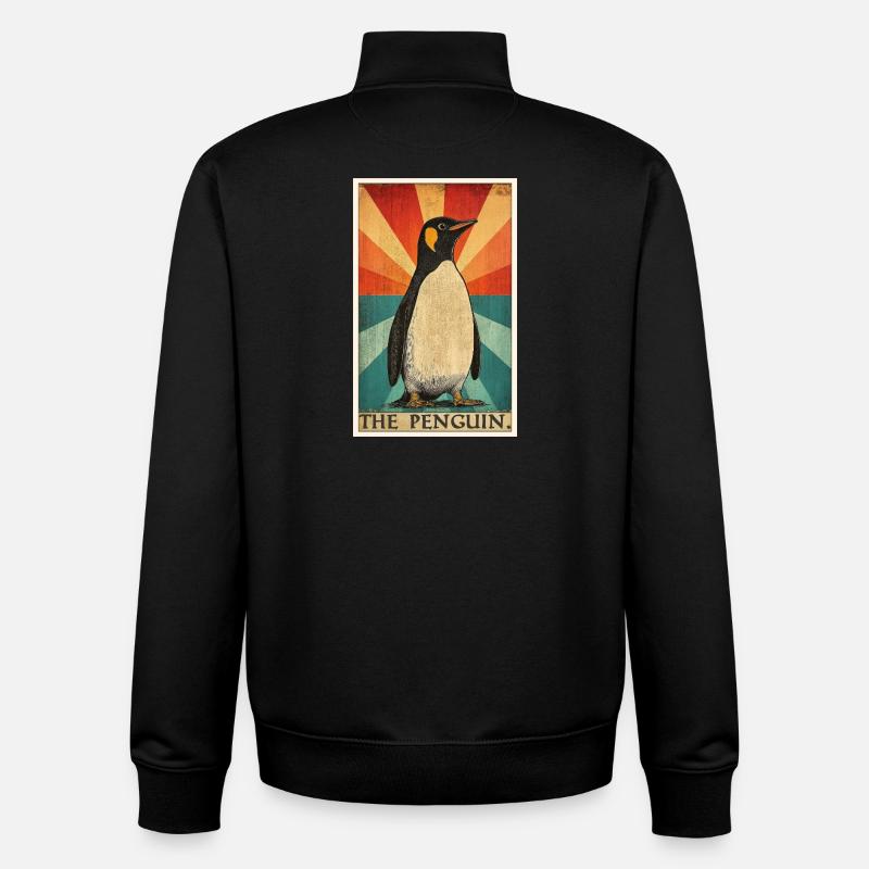 Pinguine Pinguin - Unisex Organic Zip Sweatshirt von Stanley/Stella - Schwarz