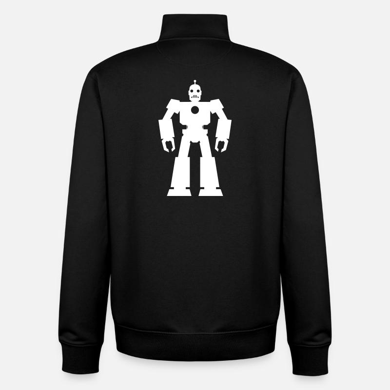 Roboter – KI Technik Sci-Fi Nerd Design - Unisex Organic Zip Sweatshirt von Stanley/Stella - Schwarz