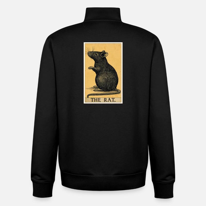 Ratten Ratte - Unisex Organic Zip Sweatshirt von Stanley/Stella - Schwarz
