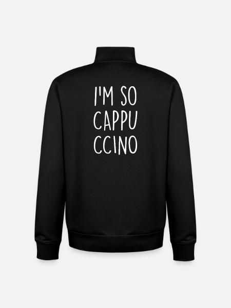 Cappuccino - Sweat zippé unisexe en coton bio Stanley/Stella - noir