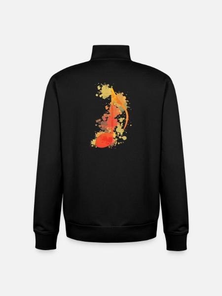 Musik Aquarell Stil - Unisex Organic Zip Sweatshirt von Stanley/Stella - Schwarz