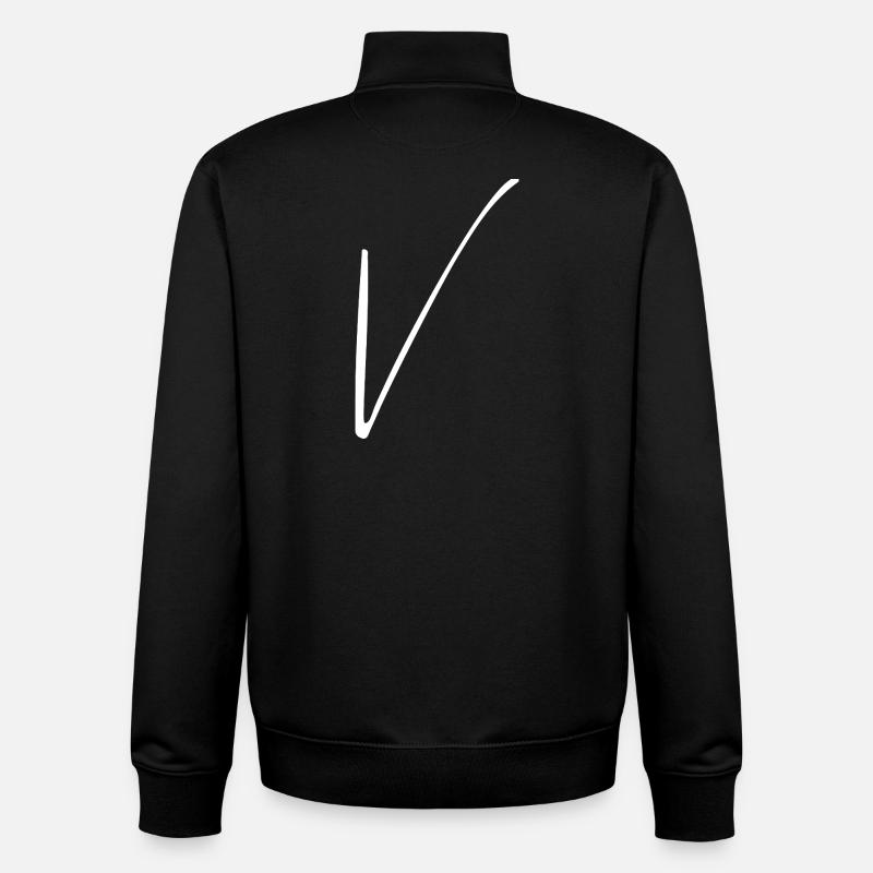 V - Unisex Organic Zip Sweatshirt von Stanley/Stella - Schwarz