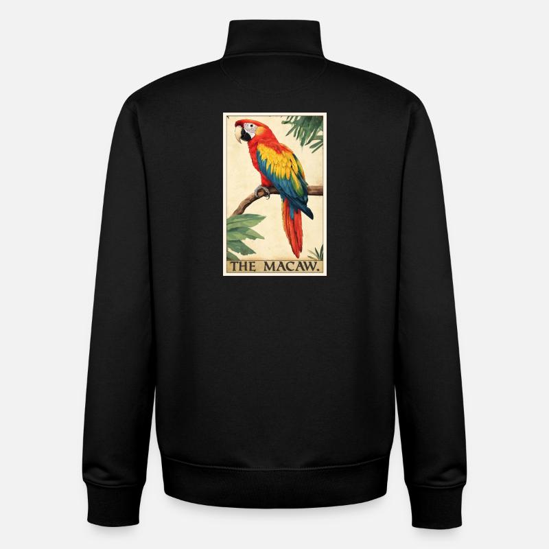 L’ère de l’ara - Sweat zippé unisexe en coton bio Stanley/Stella - noir