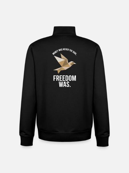 Money Goal Freedom Mindset Entrepreneur Freedom - Unisex Organic Zip Sweatshirt by Stanley/Stella - black