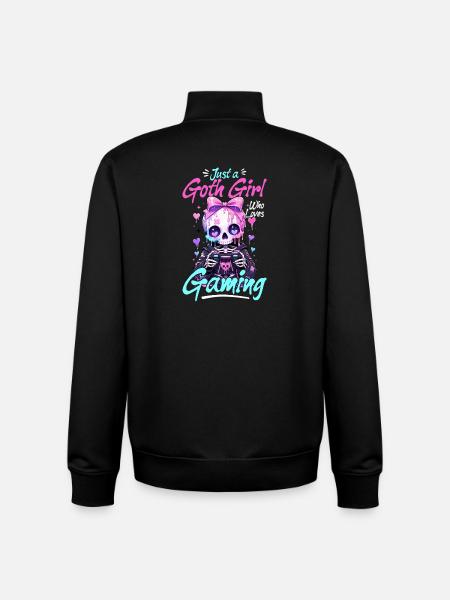 Pastel Goth Soft Goth Gaming Gamer - Sweat zippé unisexe en coton bio Stanley/Stella - noir