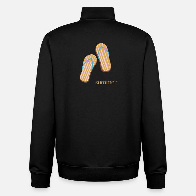 Buzzer - Sweat zippé unisexe en coton bio Stanley/Stella - noir