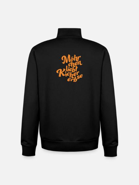 Logo without background orange - Unisex Organic Zip Sweatshirt von Stanley/Stella - Schwarz
