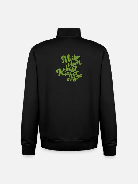 Logo without background green - Unisex Organic Zip Sweatshirt von Stanley/Stella - Schwarz