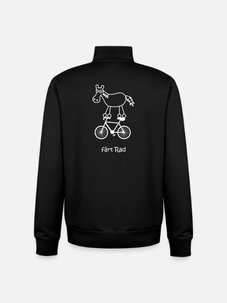 vélo, vélo, vélo - Sweat zippé unisexe en coton bio Stanley/Stella - noir