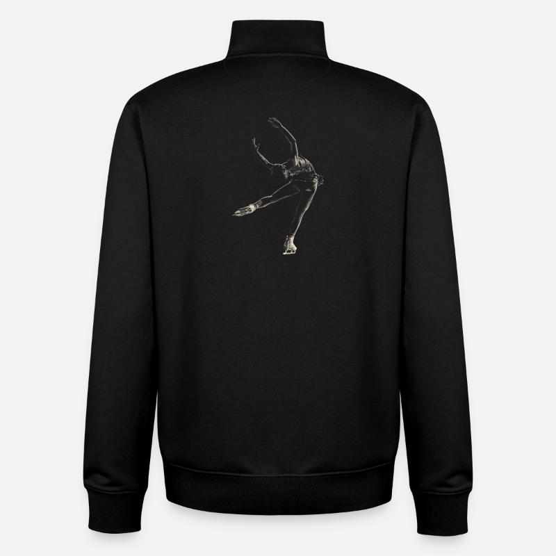 Eiskunstlauf - Unisex Organic Zip Sweatshirt von Stanley/Stella - Schwarz