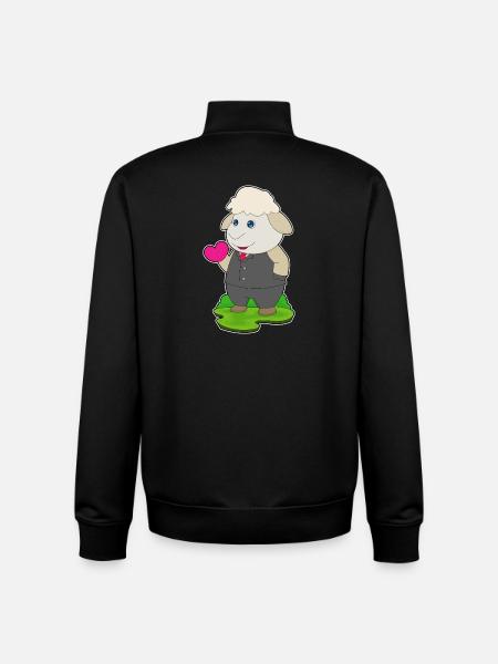 Sheep Groom Suit Wedding - Unisex Organic Zip Sweatshirt by Stanley/Stella - black