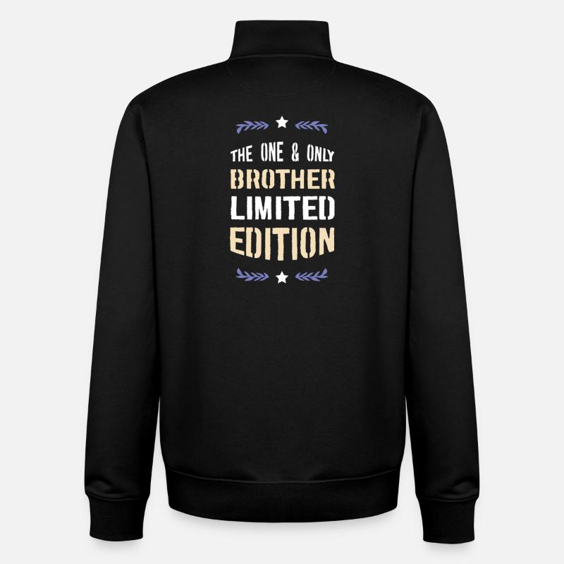 Le Frère Unique – Édition Limitée - Sweat zippé unisexe en coton bio Stanley/Stella - noir