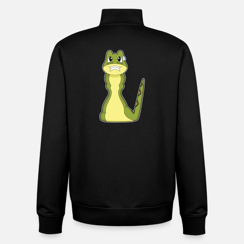 Snake Chess Board Game - Unisex Organic Zip Sweatshirt by Stanley/Stella - black