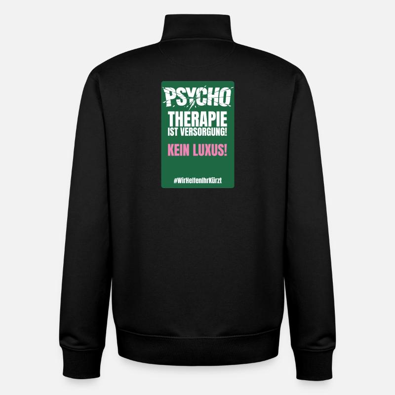 PSYCHO_06 - Unisex Organic Zip Sweatshirt von Stanley/Stella - Schwarz
