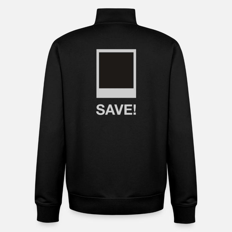 save me - Unisex Organic Zip Sweatshirt von Stanley/Stella - Schwarz