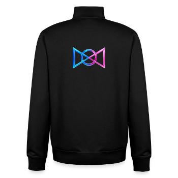 Unbreakable Connection  - Unisex Organic Zip Sweatshirt by Stanley/Stella - black - Back - AI Model Male 185 light (185cm)