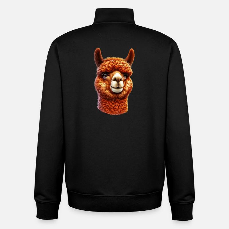 Alpaka - Unisex Organic Zip Sweatshirt von Stanley/Stella - Schwarz