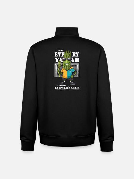 Asparagus Association - Unisex Organic Zip Sweatshirt by Stanley/Stella - black