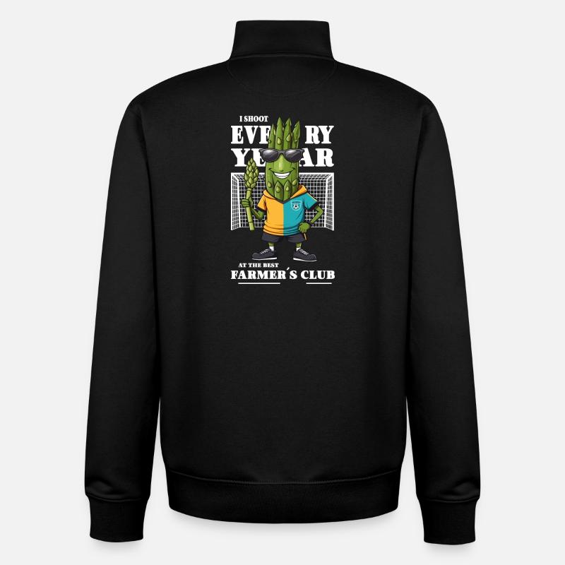 Association des asperges - Sweat zippé unisexe en coton bio Stanley/Stella - noir