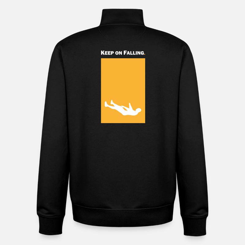 Keep on Falling - Unisex Organic Zip Sweatshirt by Stanley/Stella - black