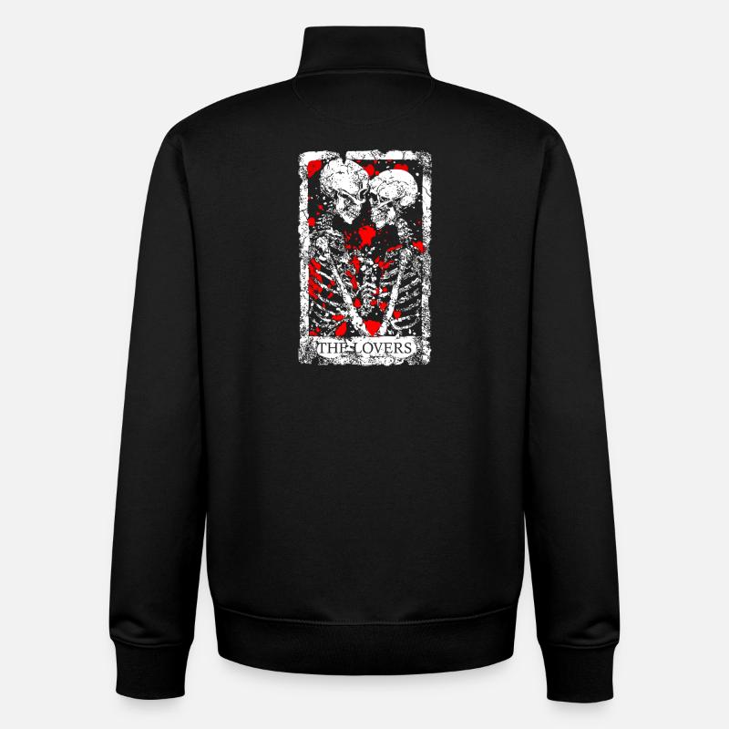 Die Liebenden - Unisex Organic Zip Sweatshirt von Stanley/Stella - Schwarz