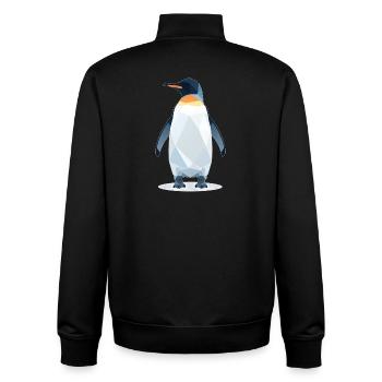 Pinguin Style - Unisex Organic Zip Sweatshirt von Stanley/Stella - Schwarz - Hinten - AI Model Male 185 light (185cm)
