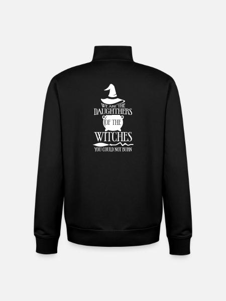 We are the daughters - Unisex Organic Zip Sweatshirt by Stanley/Stella - black