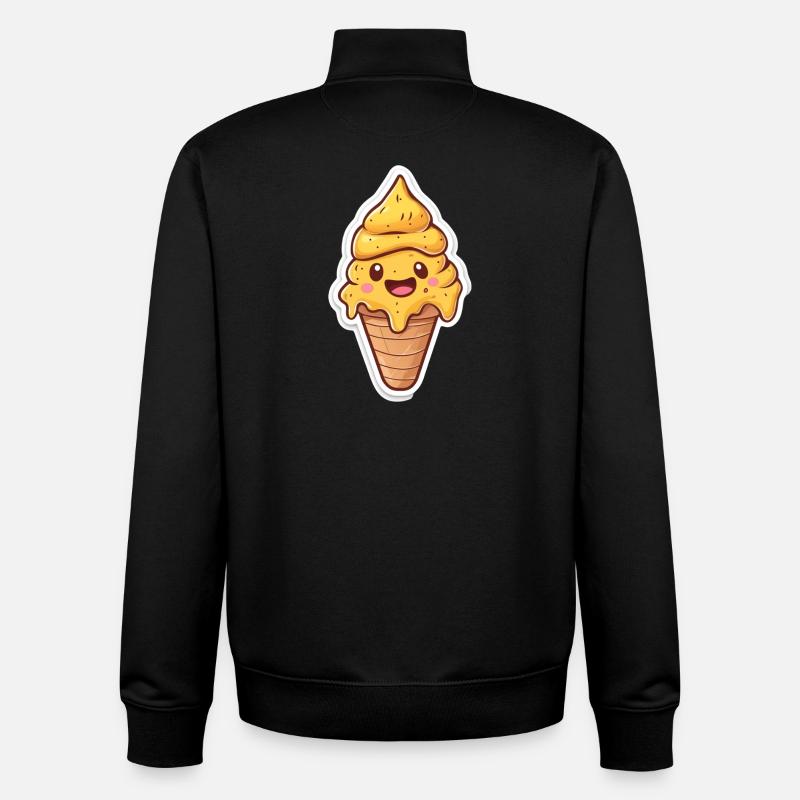 Eiscreme Eis - Unisex Organic Zip Sweatshirt von Stanley/Stella - Schwarz