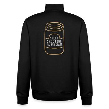 Schützenkönig Tontauben Scheiben Schützenfest - Unisex Organic Zip Sweatshirt von Stanley/Stella - Schwarz - Hinten - AI Model Male 185 light (185cm)