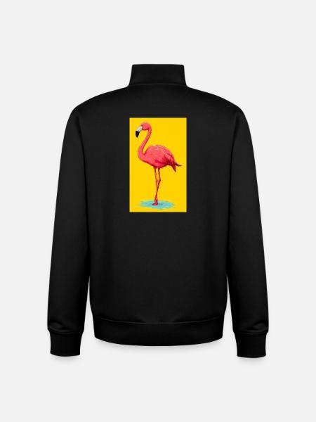 Flamant - Sweat zippé unisexe en coton bio Stanley/Stella - noir