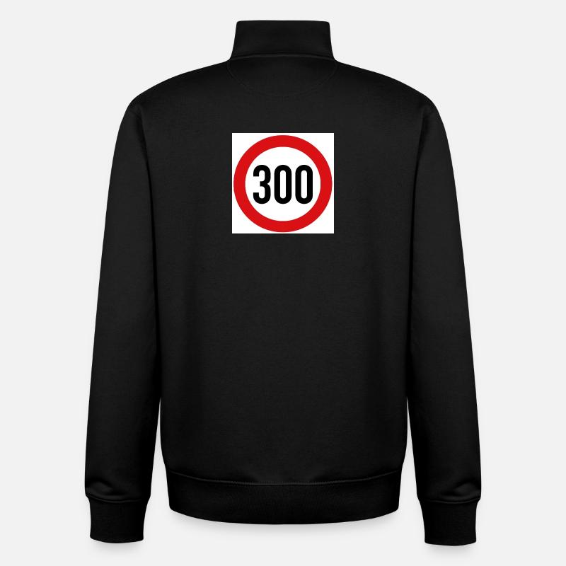 Conception du bouclier Circle 300 - Sweat zippé unisexe en coton bio Stanley/Stella - noir