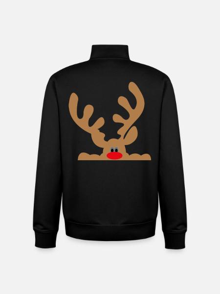 elch - Unisex Organic Zip Sweatshirt von Stanley/Stella - Schwarz