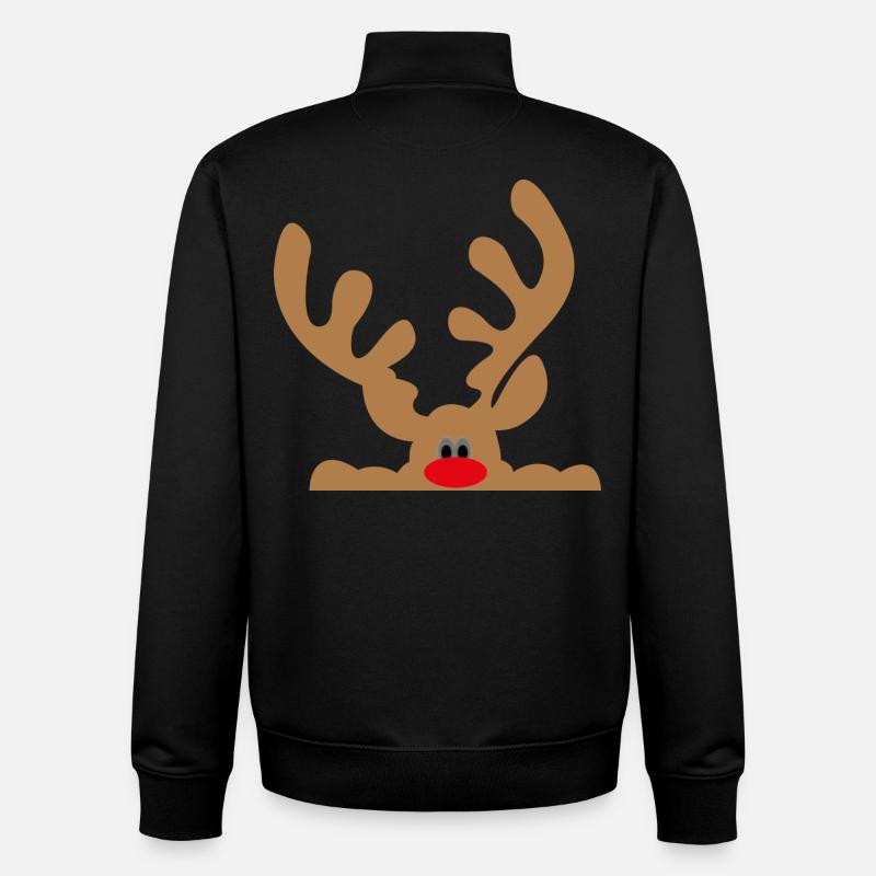 Moose - Unisex Organic Zip Sweatshirt by Stanley/Stella - black