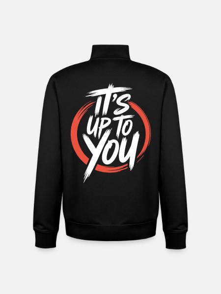 Es liegt an dir Motivations-Design - Unisex Organic Zip Sweatshirt von Stanley/Stella - Schwarz