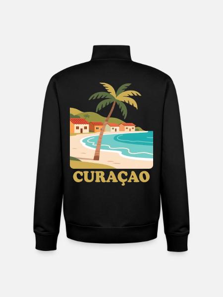 Curacao - Unisex Organic Zip Sweatshirt von Stanley/Stella - Schwarz
