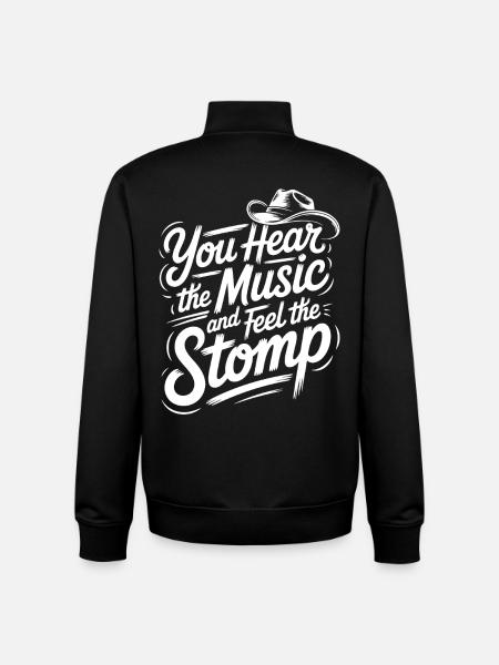 Country Line Dance Music Vibe - Unisex Organic Zip Sweatshirt by Stanley/Stella - black