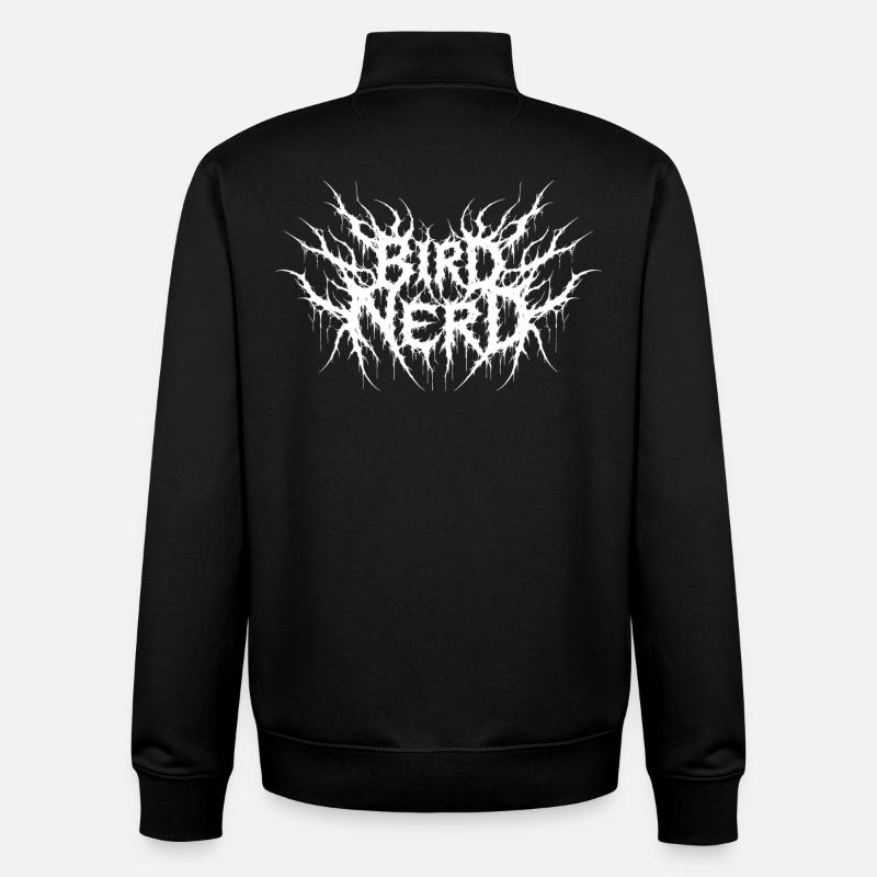 Bird Nerd - Unisex Organic Zip Sweatshirt von Stanley/Stella - Schwarz
