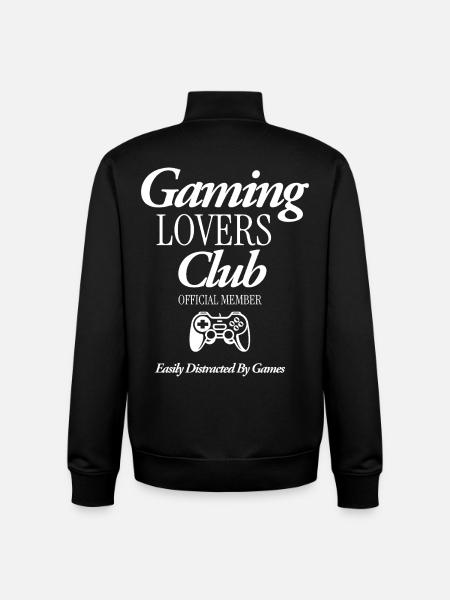 Gaming Lovers Club - Unisex Organic Zip Sweatshirt by Stanley/Stella - black