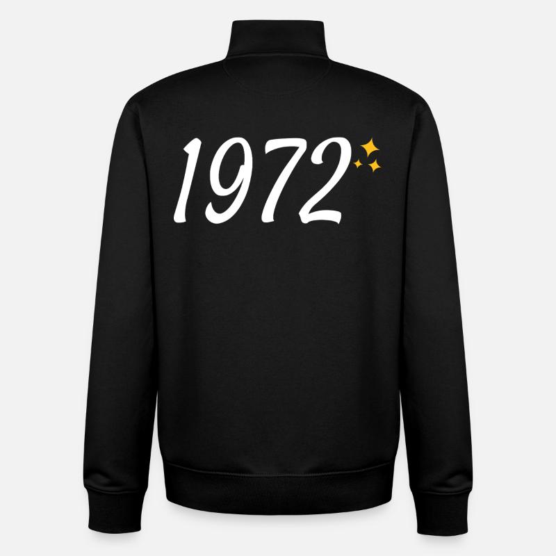 1972 - Sweat zippé unisexe en coton bio Stanley/Stella - noir