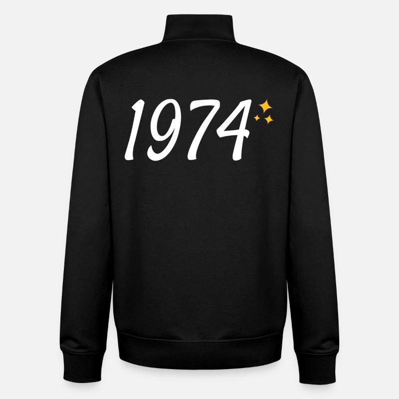 1974  - Unisex Organic Zip Sweatshirt von Stanley/Stella - Schwarz