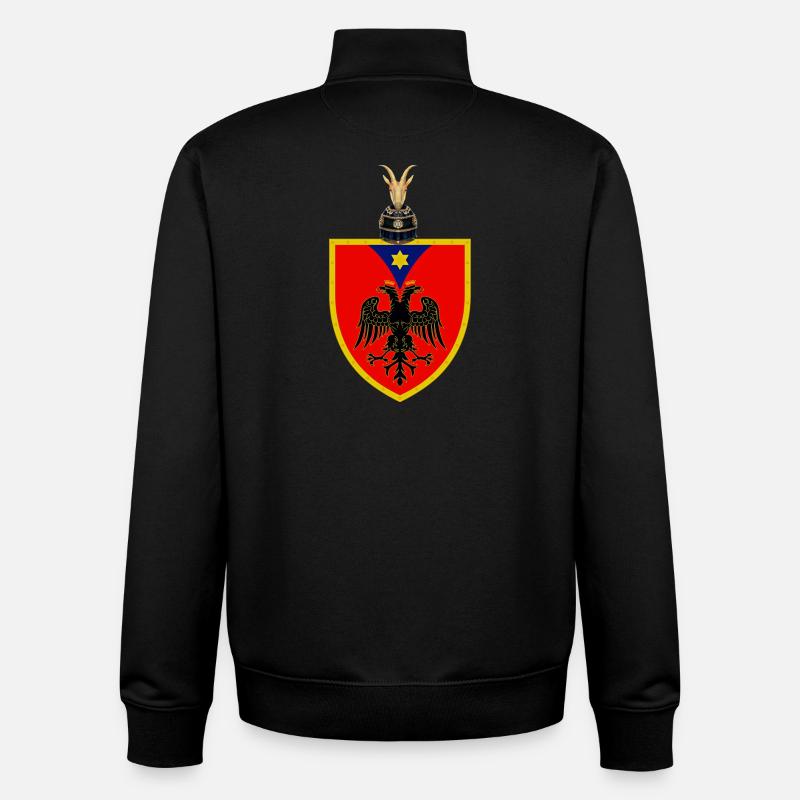 Shqipëria - Unisex Organic Zip Sweatshirt von Stanley/Stella - Schwarz